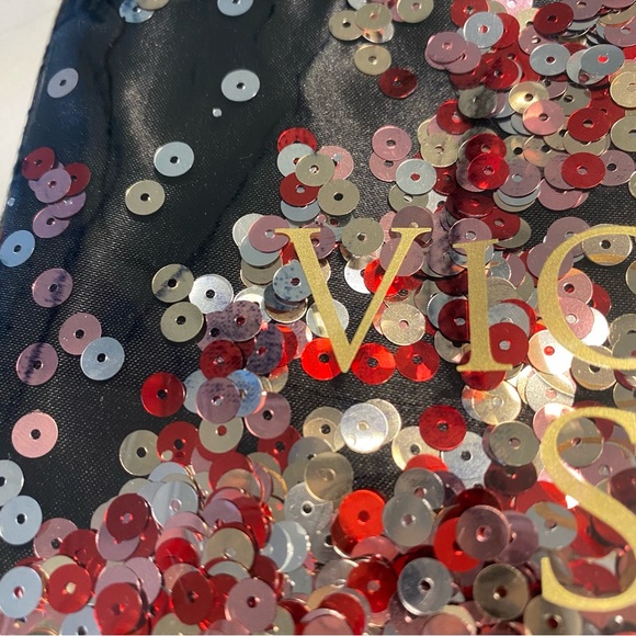 Victoria’s Secret Sequin Cosmetic Bag Pouch - Picture 7 of 12